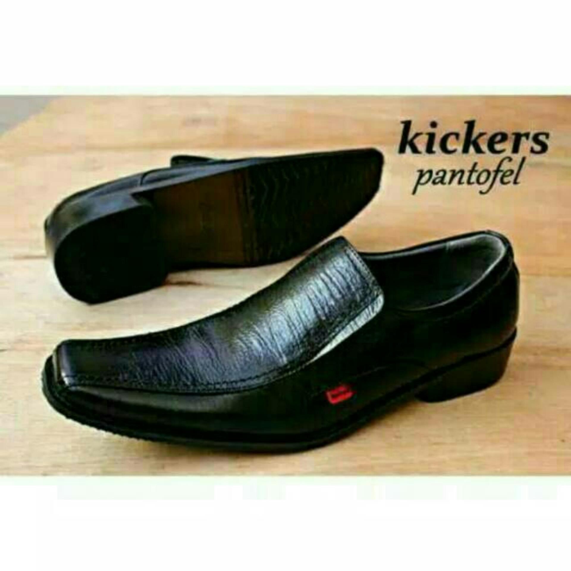 kickers - sepatu pantofel kulit pria kickers 100 % asli formal dinas kantor