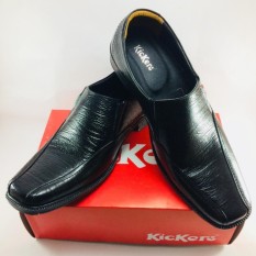 Sepatu Kickers - Sepatu Formal Kerja Pria Pantofel KICKERS ASLI KULIT SAPI Warna Hitam