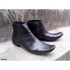 Sepatu Kulit Boot Alexander BD01, Boot Formal Kulit Asli, Sepatu Pantofel kulit Asli