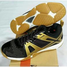SEPATU LI-NING OMEGA AYTM087 BLACK/GOLD ORIGINAL BADMINTON SHOES ADHA SPORT