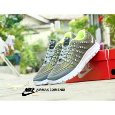 Sepatu Murah sneakers 3D Skin Abu Hijau Sport Sneakers/ Sepatu Sport/ Sepatu Runing/ Sepatu Olah Raga