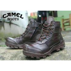 Sepatu Murah Boots Safety Camel Kulit Asli Free Kaos Kaki - A9nnfx