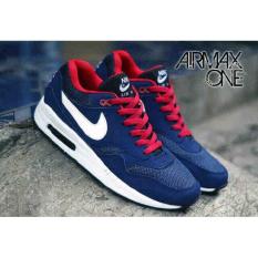 Sepatu Nike Airmax One 1 Man Pria Untuk Cowok Biru Navy Merah Murah - Uar7x2