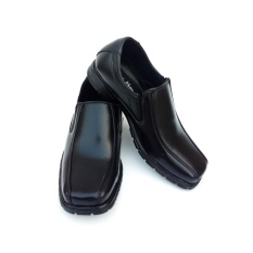 GLOBY - Sepatu Pantofel Anak Laki-Laki Hitam Polos - Sepatu Formal Anak Laki-Laki Hitam Polos - Sepatu Sekolah Anak Laki-Laki Hitam Polos