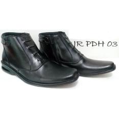Sepatu Pantofel Boots PDH 03 Kulit Sapi Asli Kelas 1 Bukan Imitasi / Sepatu Formal Pria Pantofel Cowok Pantopel / Sepatu Kerja Bisnis Kantor Casual - Kuliah