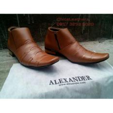 sepatu pantofel boots pria keren kulit asli leather shoes