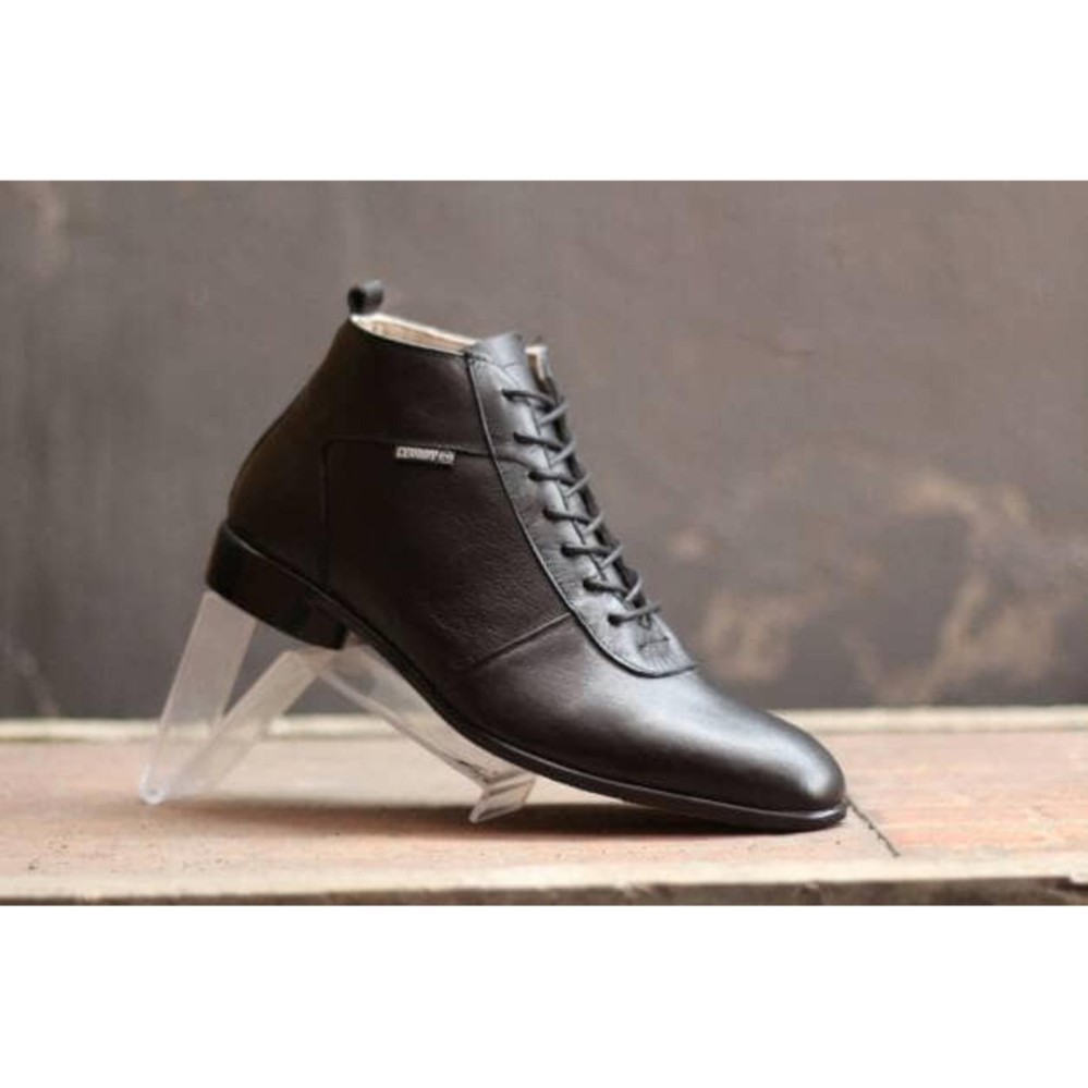 SEPATU KANTOR PRIA KERJA PANTOFEL CEVANY KULIT ASLI BOOTS FORMAL PRIA