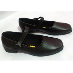 Sepatu Pantofel Formal Wanita Bertali Paskibra - Hitam