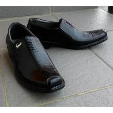 Sepatu Pantofel Kulit Sapi Asli Garut Zigzag