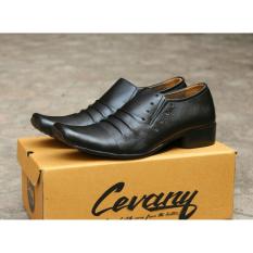 Sepatu Pantofel Pria 100% Kulit Sapi Premium untuk Kantor Kerja Pesta 902HT Cevany - Kickers - Bally - Crocodile