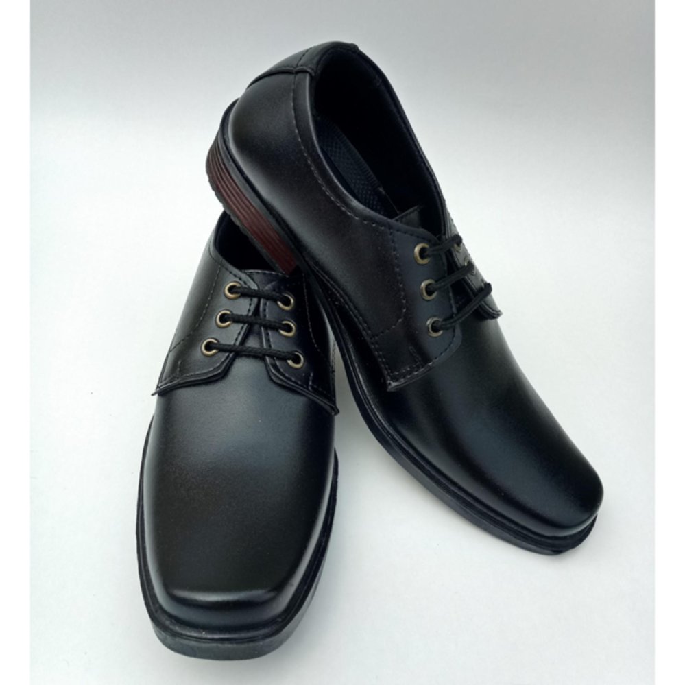 Sepatu Pantofel Pria Bertali Warna Hitam - Sepatu Formal Pria