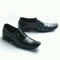Sepatu Pantofel Pria Kulit High Quality Model LV Formal/ Kantor/ Kerja 9011HT