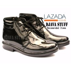 SEPATU PDH SEPATU KERJA PRIA TALI RESLETING KULIT KILAP
