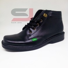 Sepatu PDH tni polri polisi akmil akpol security satpam linmas bahan kulit asli sol empuk tidak licin