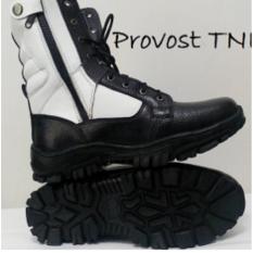 Sepatu PDL Provost TNI Kulit Asli Type Jeruk Good Quality / Sepatu Abri Tentara Polri / Sepatu Safety Boots Kulit Asli Hitam Putih / Sepatu Casual Pria Cowok