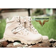 Sepatu Predator Delta Army Tactical Original Safety Boots Sepatu Boots Pria Delta Ujung Besi (sepatu gunung, sepatu hiking, sepatu trecking)