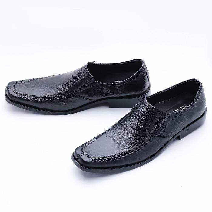 Sepatu Pria Pantofel Kulit Asli Formal Kerja Kantor Bisnis Murah  / Sepatu Pria Kulit Pantopel Cowok Pria Formal - Kuliah