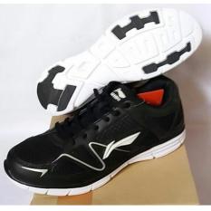 SEPATU RUNNING LI-NING CALIBER BLACK ORIGINAL MURAH DISKON OBRAL JUAL PERLENGKAPAN OLAHRAGA ADHA SPORT