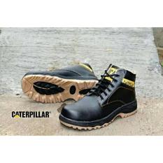 sepatu safety boot caterpillar safety boots tracking monster hitam
