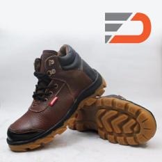 Sepatu Safety Boots Kulit Sapi Asli Type Jeruk P1