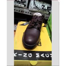 Sepatu Safety RA Coklat Kulit Jeruk Coklat