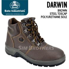 Sepatu Safety Shoes Bata Darwin Brown - Gpqazx
