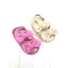 SEPATU SANDAL ANAK SLOP PITA SUEDE SOL KARET (1-2 TAHUN)