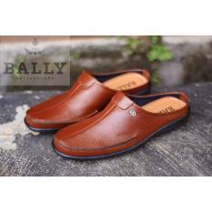 Sepatu Sandal Bally Switzerland Bustong Kulit Asli Slop Pantofel - Sepatu Sandal Pantofel Pria Kickers - Sandal Pria Slop