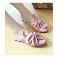 sepatu sandal selop wanita pita ikat hitam moca salem murah