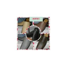 Sepatu Sandal Sendal Pria Cowo Selop Murah Resmi Pantofel Hitam Coklat
