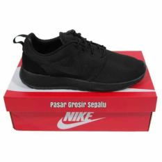 Sepatu Sekolah Nike Roshe Run Full Hitam Anak Pria Wanita Cewe Cowo - Cp3taj