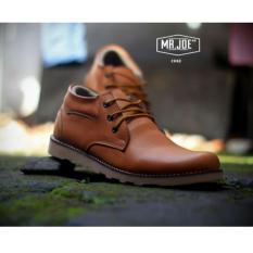Sepatu Semi Boots Casual Formal Terbaru - MR JOE COLE - Tan