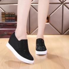 SEPATU / SLIP ON / KETS / SNEAKERS / BOOTS / WEDGES AD44 HITAM