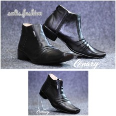 sepatu slip on kulit pantopel pria casual formal pantofel handmade kerja kantor kickers Cevany murah