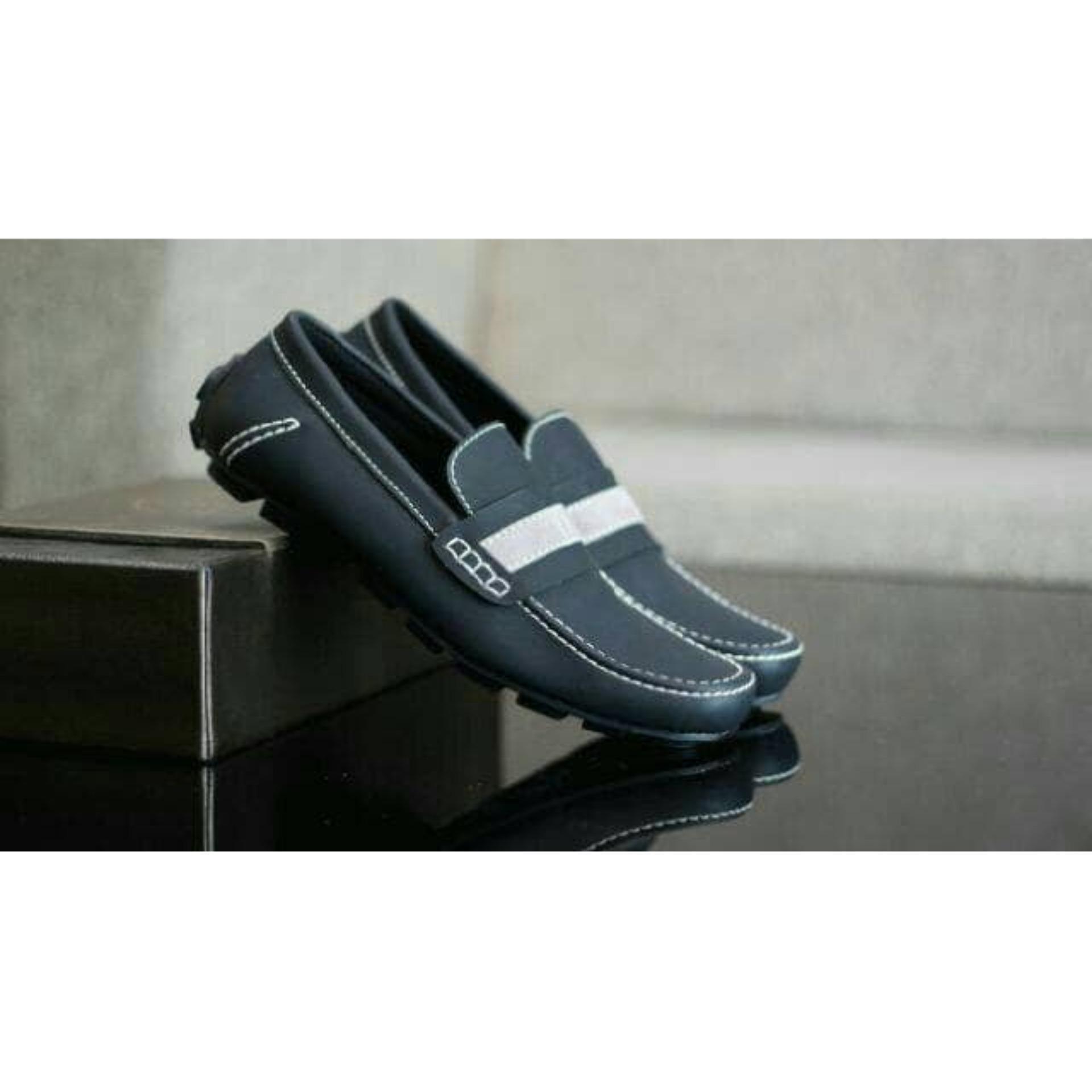 Sepatu Slipon Casual Semi formal kerja kantor bally moccasin