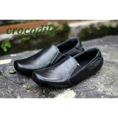 Sepatu Slop Kulit Asli Crocodile GM Slip On