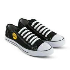 Sepatu sneacker pria casual-sekolah kuliah-sepatu JK warior hitam