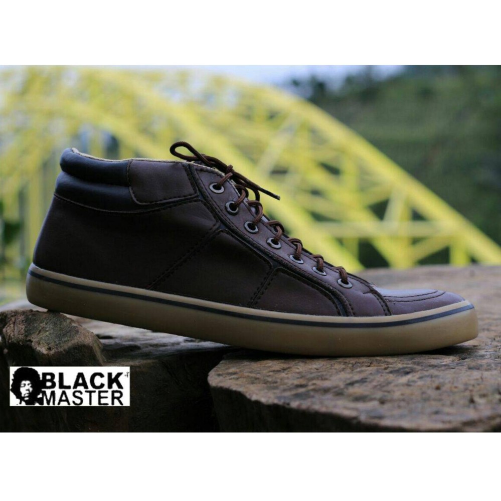Sepatu Sneakers Pria Trendy Berkualitas - BLACK MASTER GEOX - Coklat/Biru Dongker