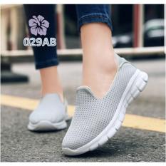 Sepatu Sport Kets Slip On Abu - Dotty29 BS