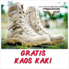 Sepatu Tactical Delta Safety Gurun Army Polisi Tni Pdl Loreng Cream - C9B3E6
