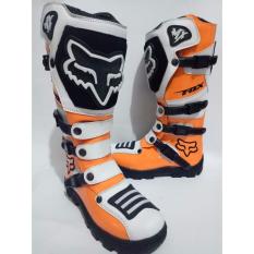 Sepatu Trail / Sepatu Cross New / Motif orange putih