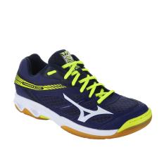 Sepatu voli Mizuno Thunder Blade - Blue Depths White Safety Yellow