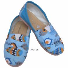 Sepatu Wakai Anak Motif Bulu Merak Size 31-35