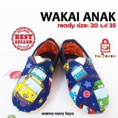 Sepatu Wakai Anak - Warna Navy Tayo.