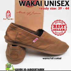 Sepatu Wakai Murah Pria Wanita Unisex Full Coklat
