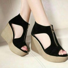 Sepatu Wanita Wedges Sleting