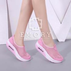 Sepatu Wedges Wanita Emory Pink Jala