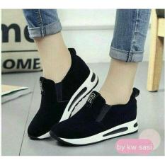Sepatu Wedges Wanita Fashionable R Hitam