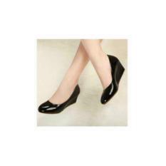 Sepatu Wedges Wanita JA08 Sintetis Glossy