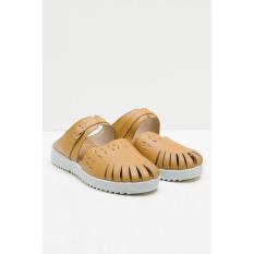 Sepatu Yongki Komaladi Original - WOMEN OLIV FLATS TAN 41160022